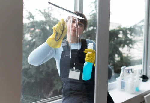 Nettoyage de vitres intérieures et extérieures à Voulmentin